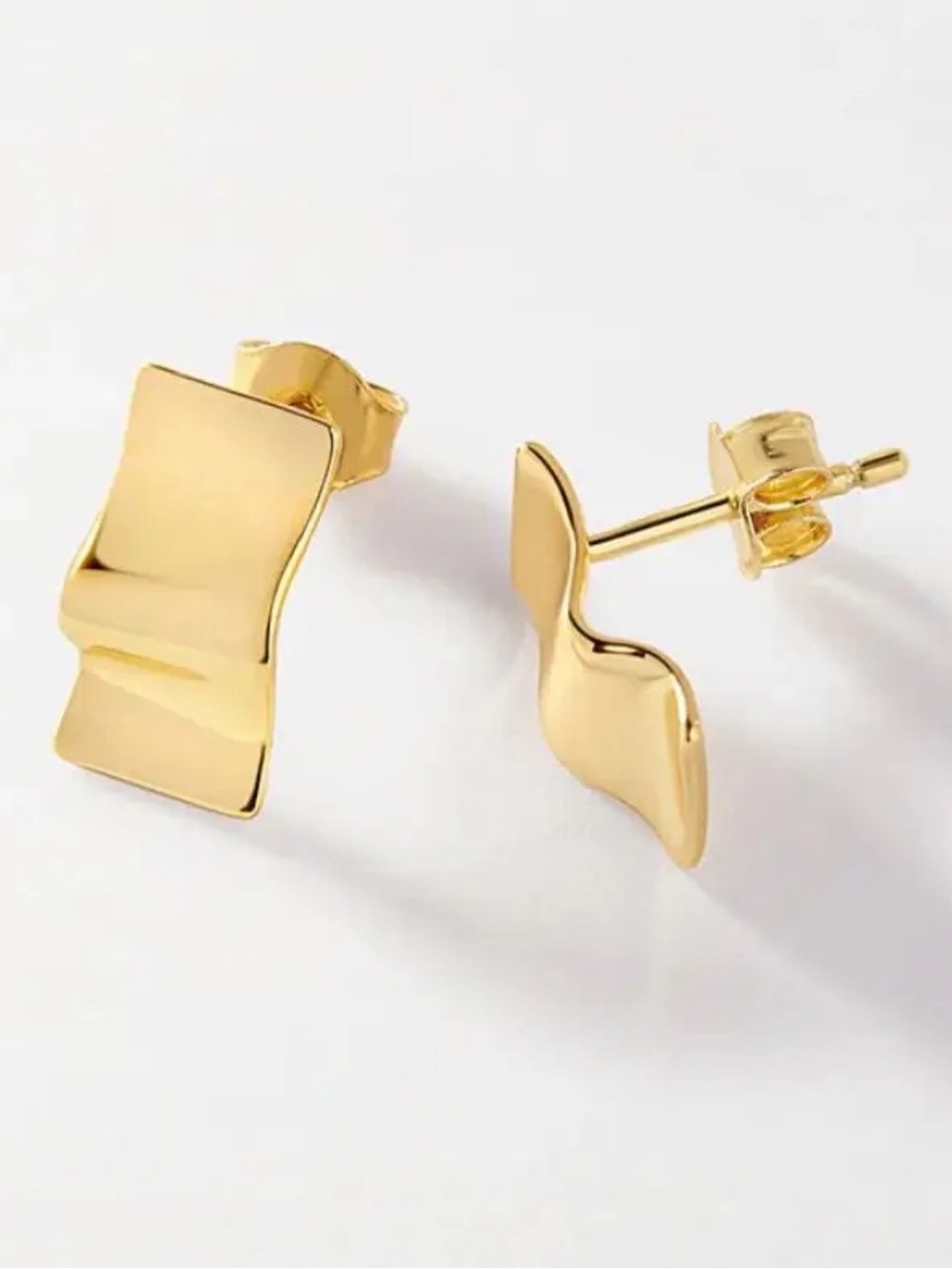 Edge of Ember 18k Gold Plated Wave Earrings as worn by Meghan Markle